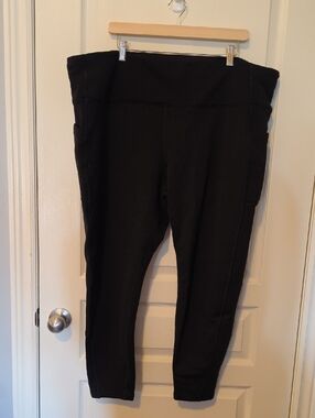 Athleta Black Altitude Stash Polartec Powerstretch Leggings